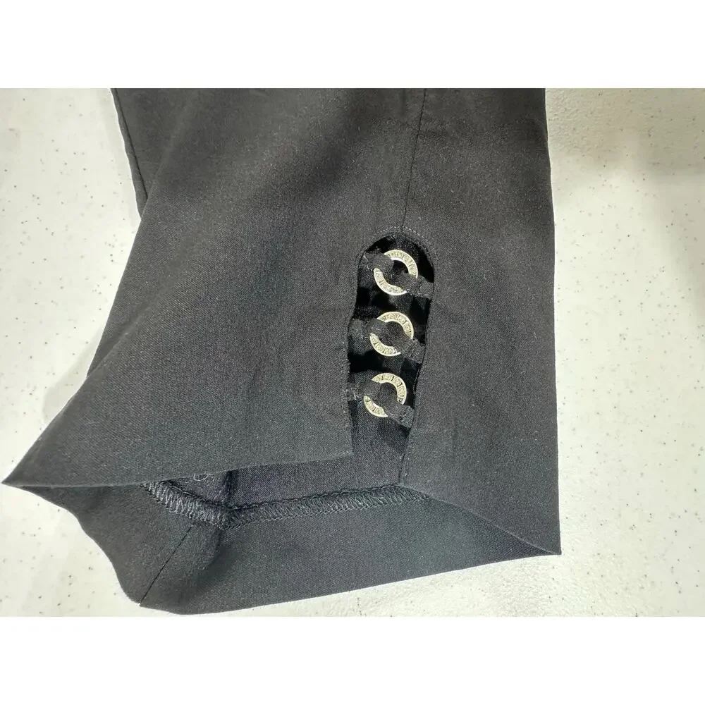 Avenue Ankle Pants Size 26 (47x26.5) Black Stretch‎ High Rise Classic Dressy